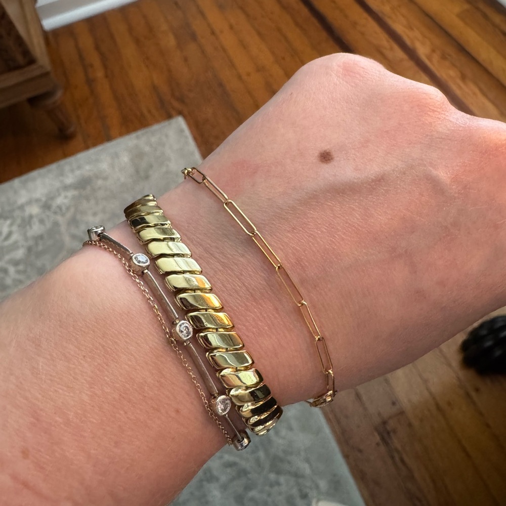 14K Gold-Filled Paperclip Link Bracelet